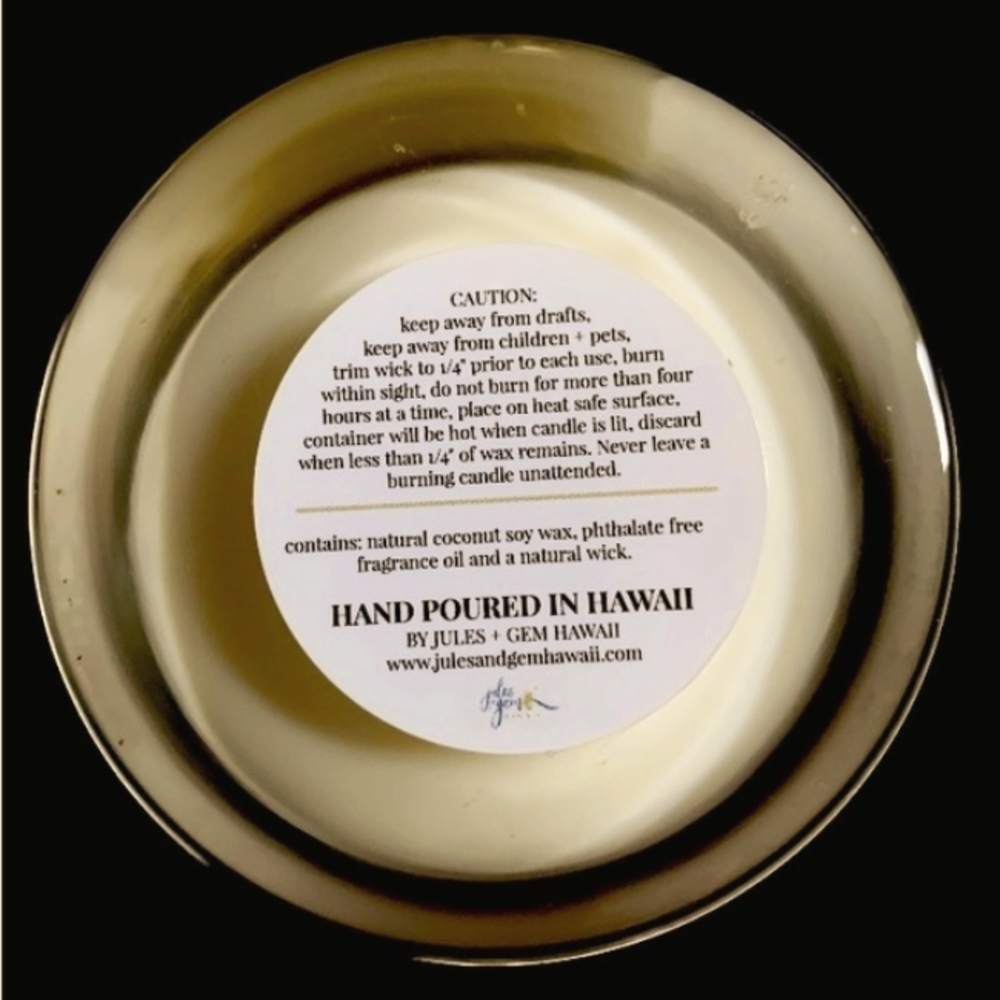 Jules & Gem Pakalana Hand Poured Soy Glass Candle Amazing Fragrance - Picture 6 of 7